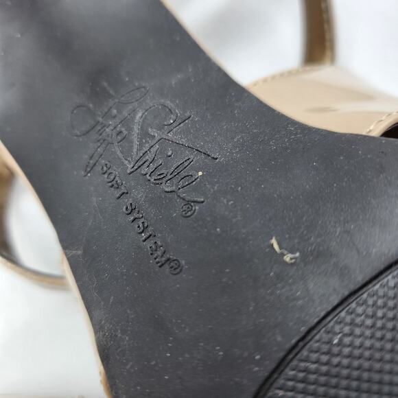 Life Stride "Viking" Strappy Beige Peep-toe Slingback High-heeled Sandals SZ 9M - Picture 9 of 12